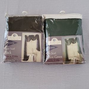 Sheer Scarf for Window Treatment